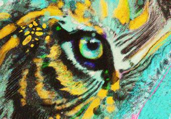 Canvas Mint Tiger (1 Part) Vertical
