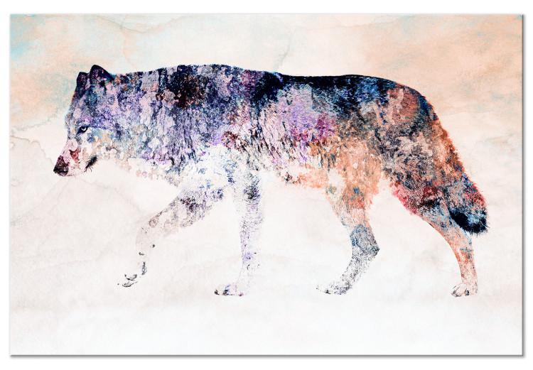 Canvas Print Lonely Wolf (1 Part) Wide