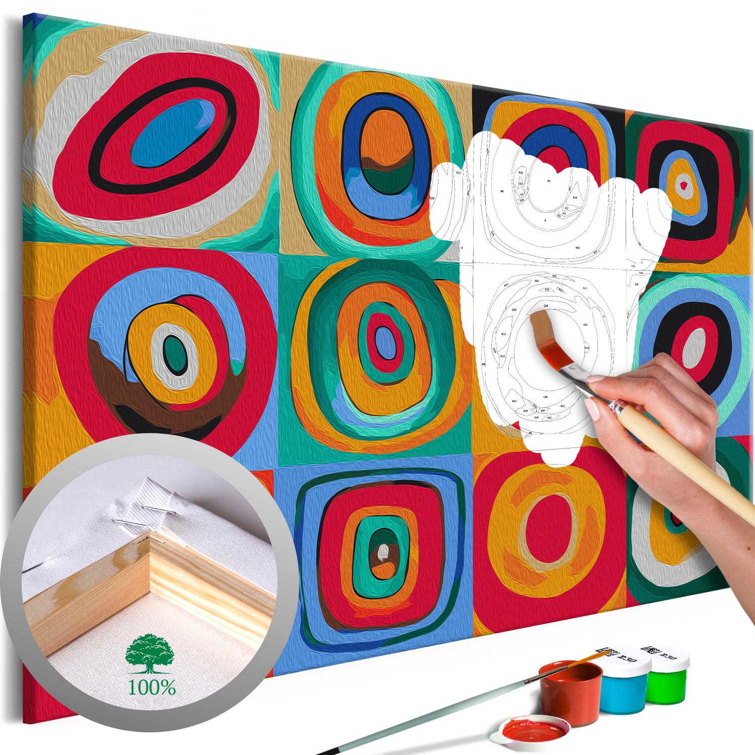 Paint by Number Kit Colourful Rings
