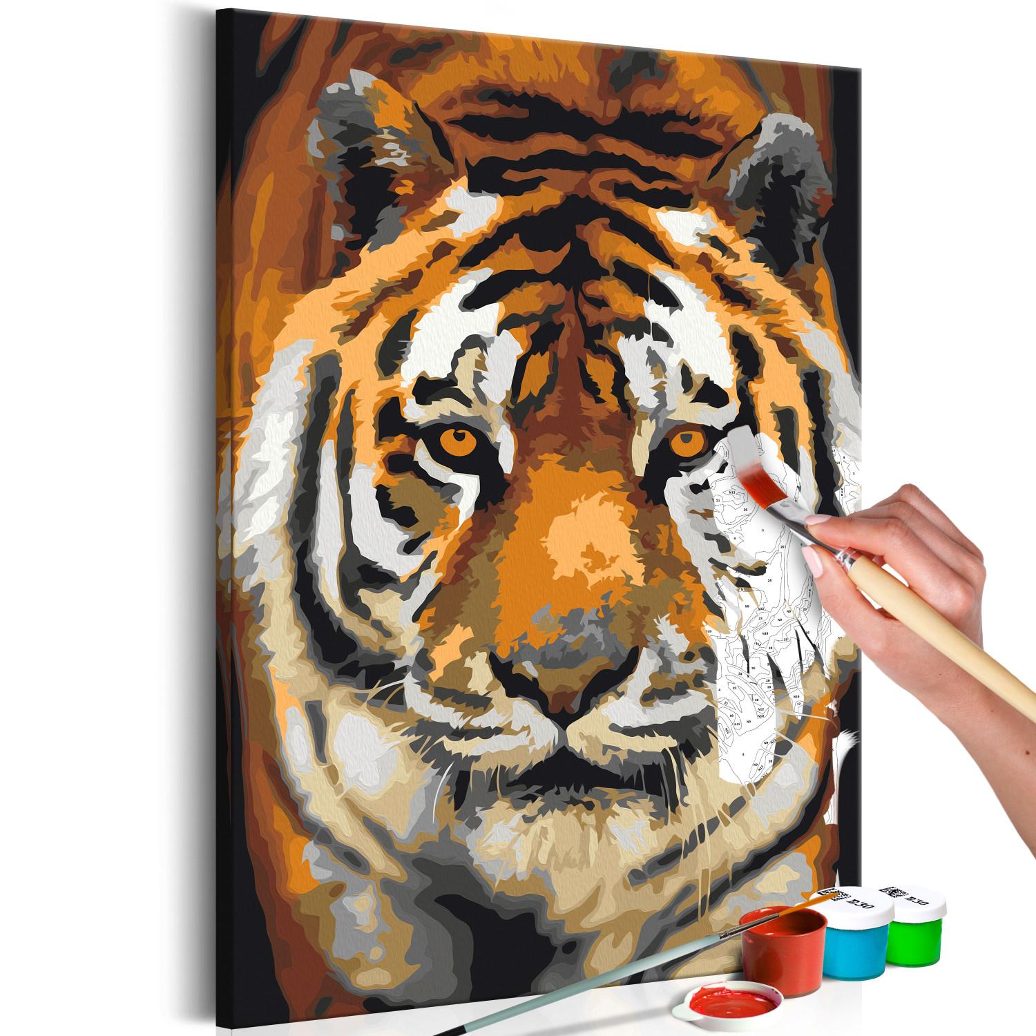 Paint by Number Kit Asian Tiger