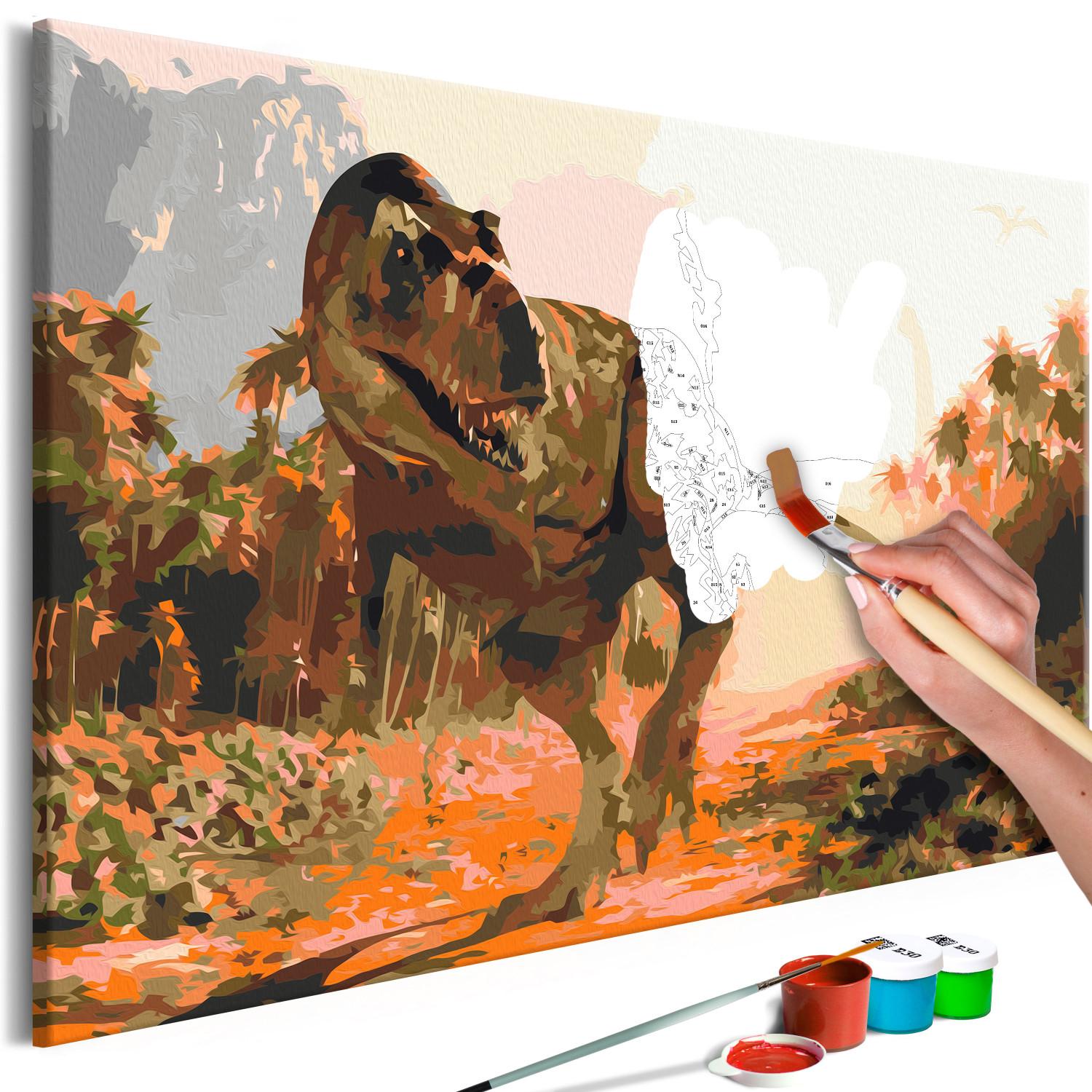 Paint by Number Kit Dangerous Dinosaur