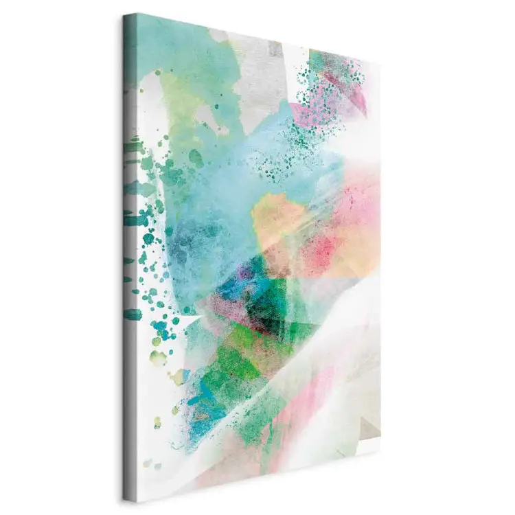 Watercolor Mosaic vertical - cheerful colorful abstraction