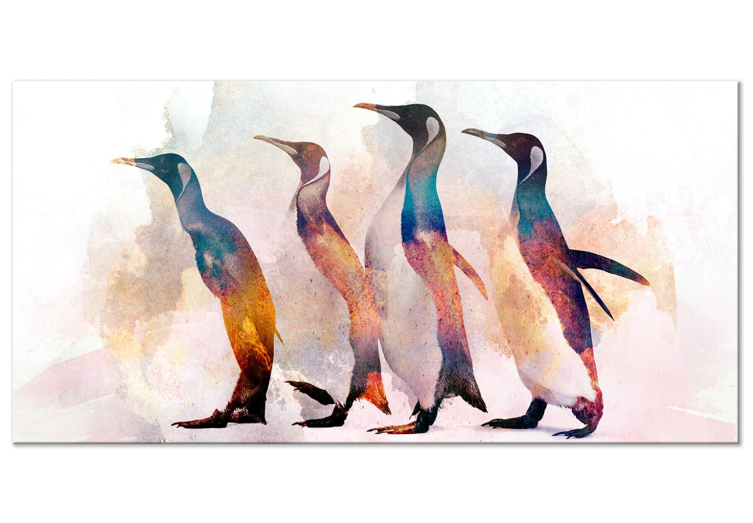 Large Canvas Penguin Wandering II [Large Format]