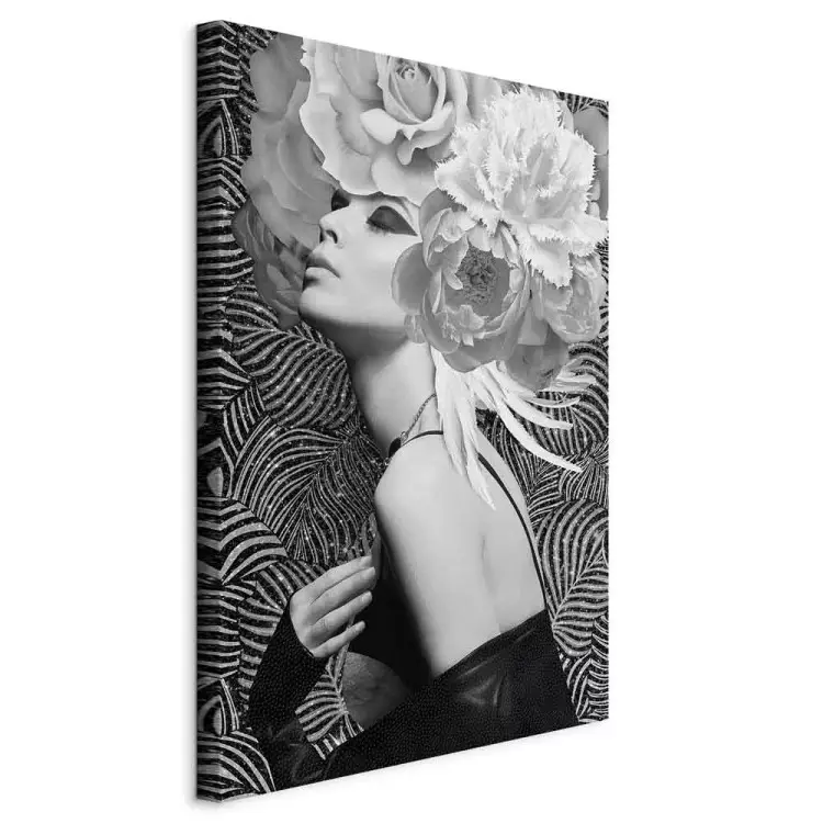 Silver Princess (1-part) vertical - portrait of woman with flowers