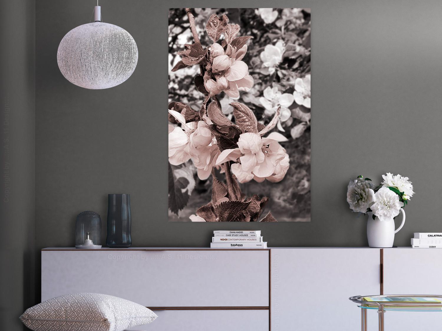 Poster Balance in Nature - composition of flowers in delicate light colors