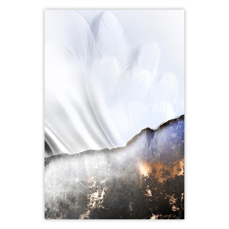 Guardian Angel - abstract composition with white wings and patterns