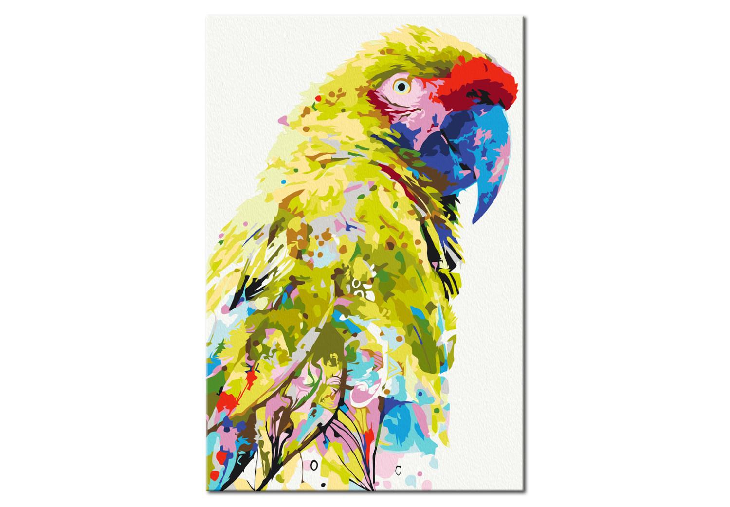 Paint by Number Kit Tropical Parrot