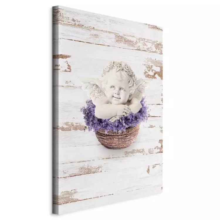 Lavender Dream (1-part) vertical - angel in vintage motif