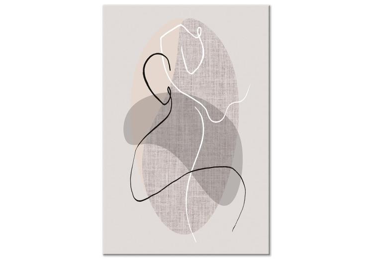 Canvas Print Dance Sensations (1-part) vertical - abstraction on a light background