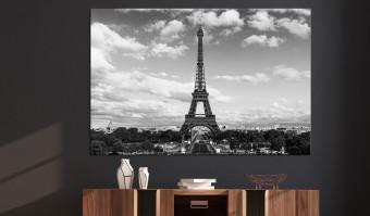 Large Canvas Black and White Eiffel Tower [Large Format]