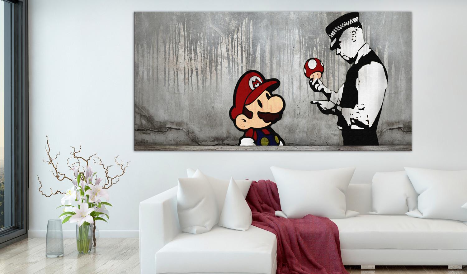 Large Canvas Mario Bros on Concrete II [Large Format]