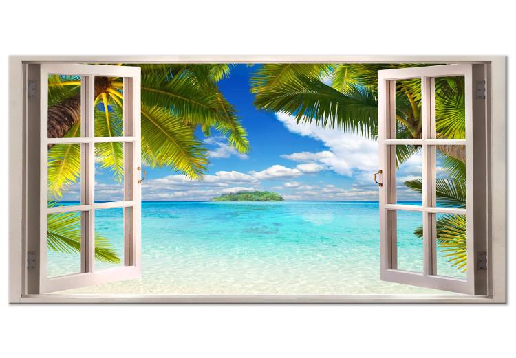 Large Canvas Print Window: Sea View II [Large Format]