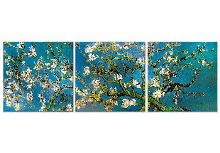 Canvas Print Blooming Almond (3 Parts)