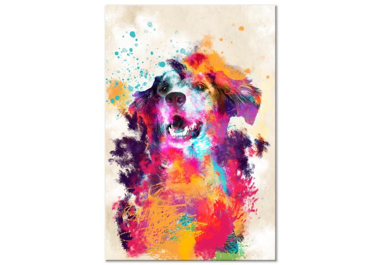 Canvas Print Watercolor Dog (1 Part) Vertical