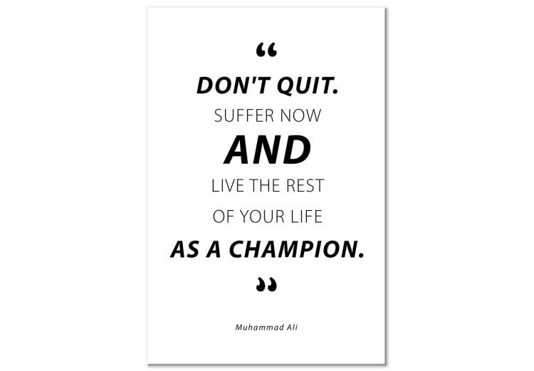 Canvas Print Quote - Muhammad Ali (1 Part) Vertical