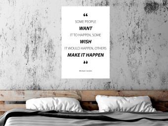 Poster Quote - Micheal Jordan - black and white composition with motivational quotes