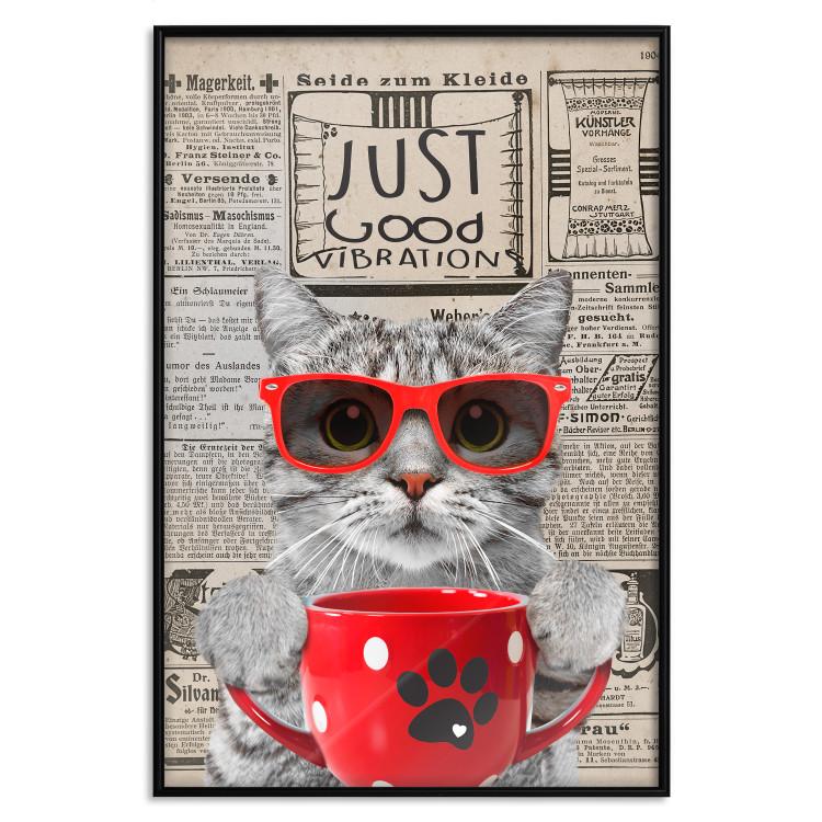 Poster Cat With Coffee [Poster]
