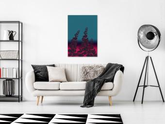 Canvas Cosmic Flowers (1-part) vertical - abstract plant motif