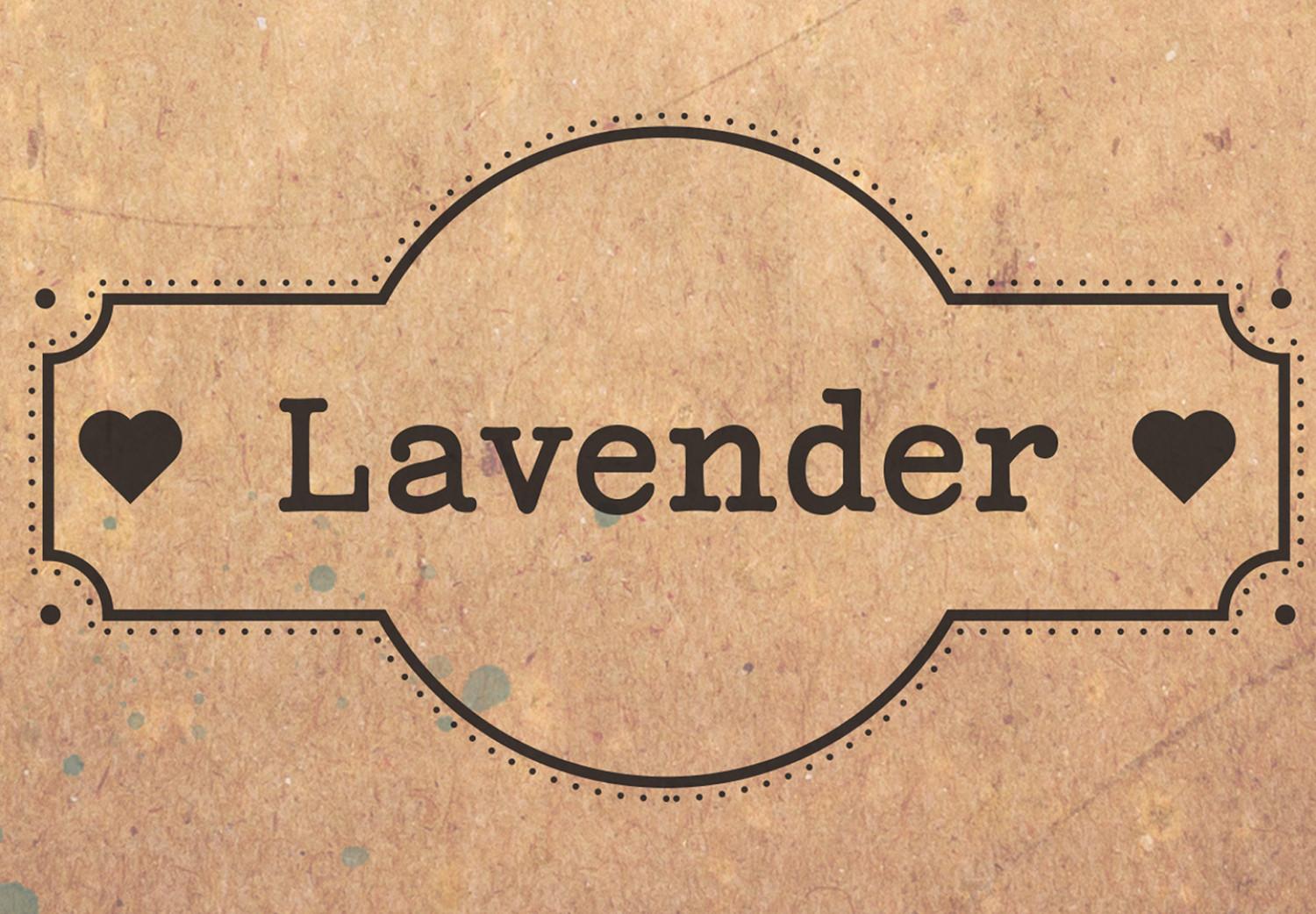 Canvas Lavender Memory (1-part) vertical - lavender in vintage style