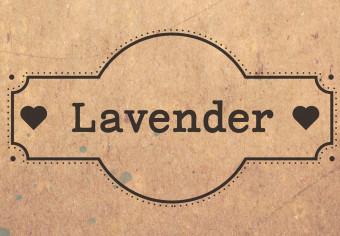Canvas Lavender Memory (1-part) vertical - lavender in vintage style
