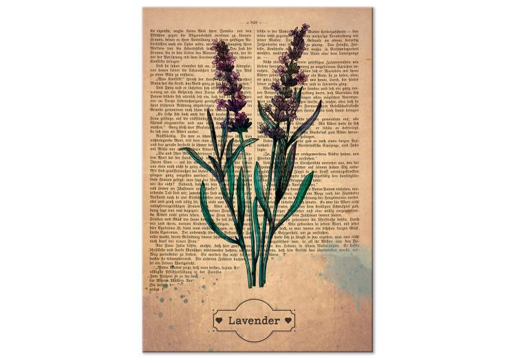 Canvas Print Lavender Memory (1 Part) Vertical