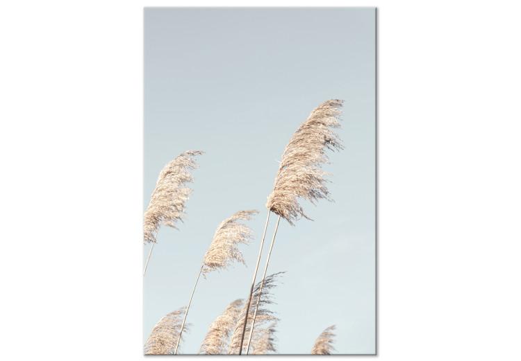 Feathered Ephemera (1-part) vertical - meadow landscape in boho style