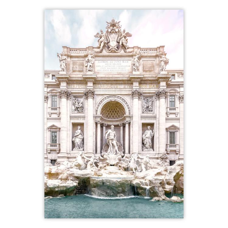 Trevi Fountain - bright composition with Roman architecture and sculptures
