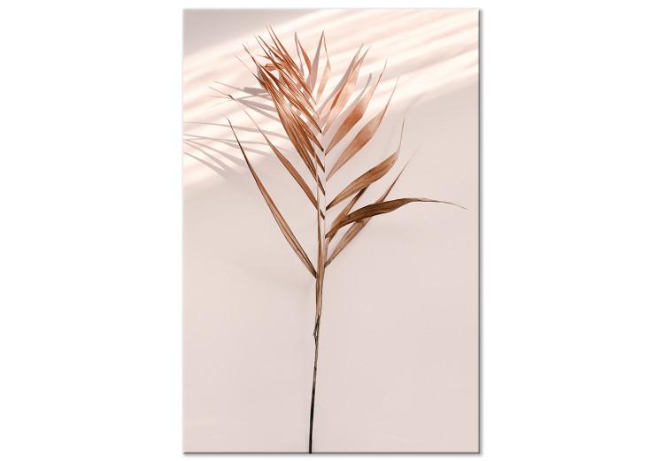 Exotic Shade (1-part) vertical - palm leaves in sepia motif