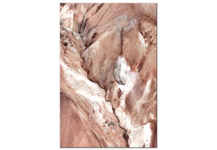 Meanders (1-part) vertical - abstract river landscape among rocks