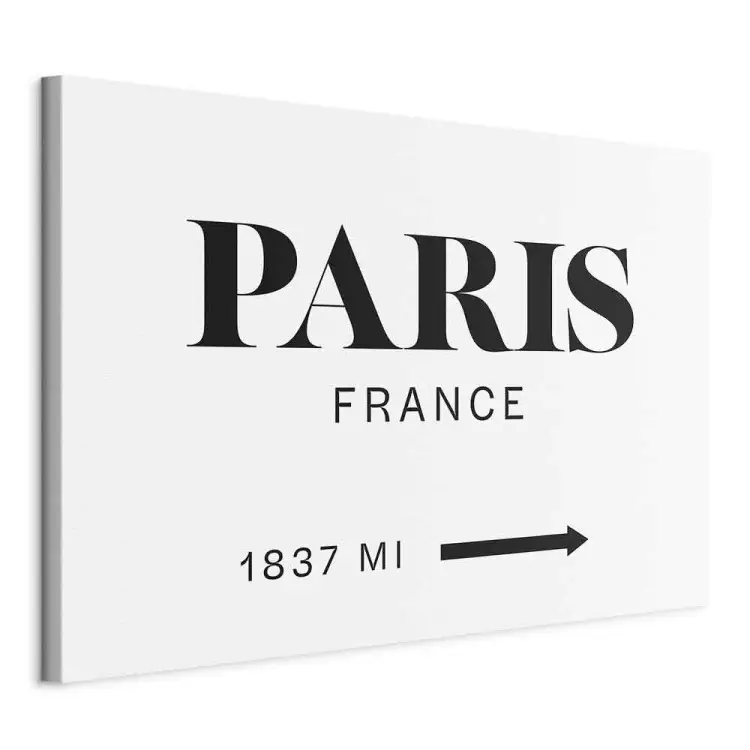 Parisian Chic wide - black "Paris" inscription in English