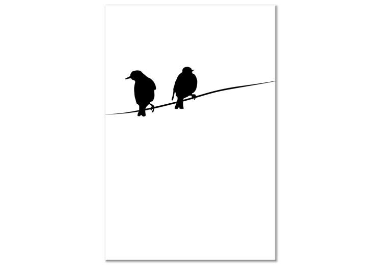 Canvas Print Bird Talks (1 Part) Vertical