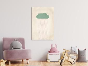 Canvas Candy Rain (1-piece) Vertical - pastel rain cloud
