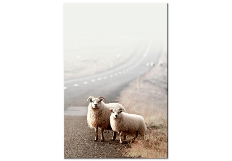 Canvas Print Unlikely Hitchhikers (1 Part) Vertical