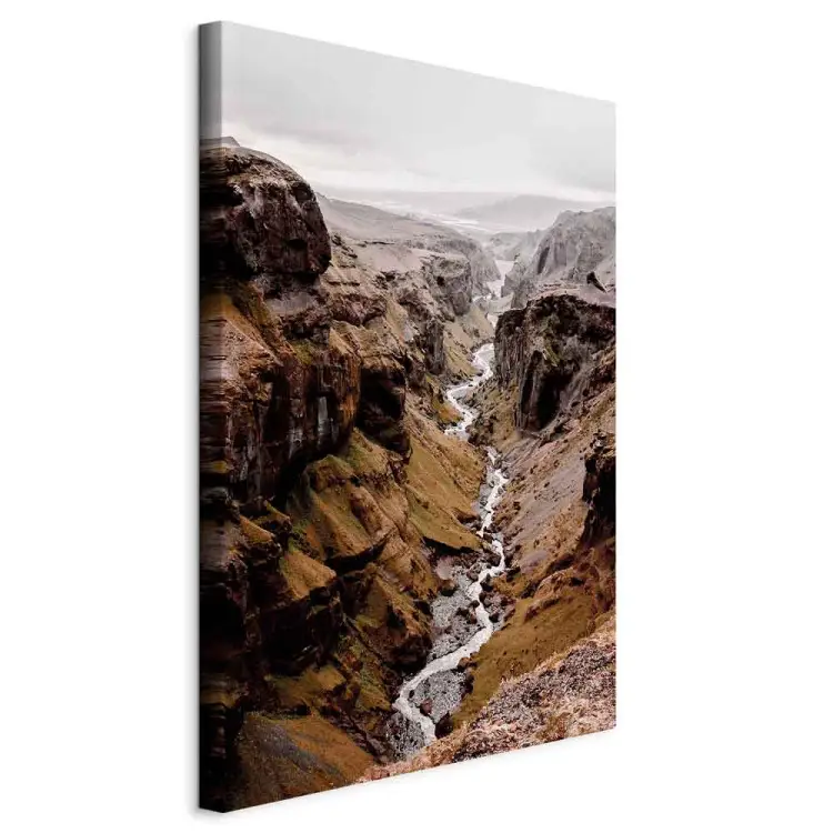 River of Time Vertical - river and mountain canyon landscape
