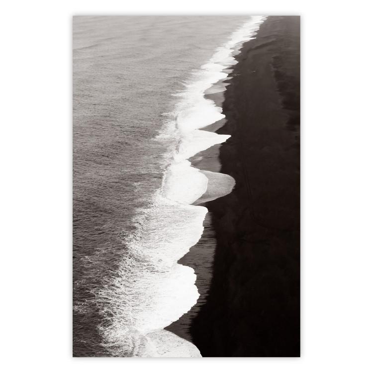 Balance of Opposites - monochromatic seascape with beach