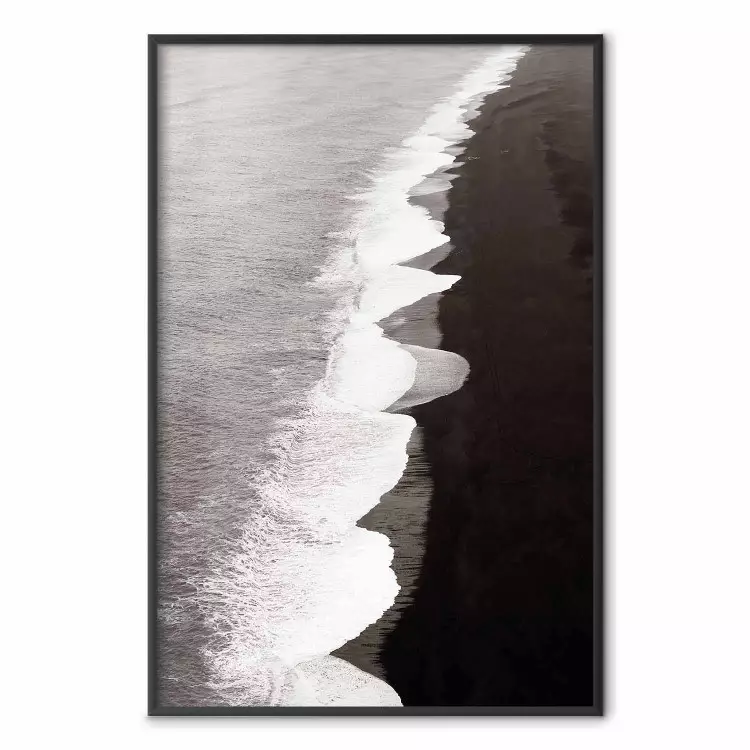 Balance of Opposites - monochromatic seascape with beach