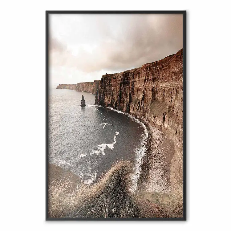 Solitary Cliffs - seascape with large cliffs against a clear sky