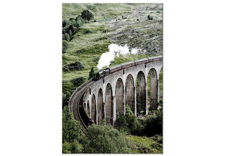 Journey Through Time (1-piece) Vertical - landscape of a bridge with a train