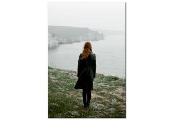 Canvas What Now? (1-piece) Vertical - landscape of a woman against scenery