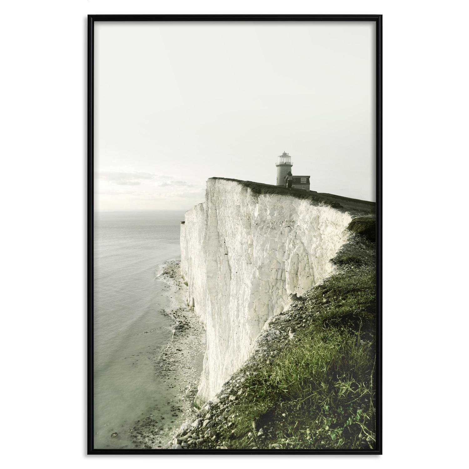 Gallery wall On the Edge - landscape of a gigantic cliff with a lighthouse on top