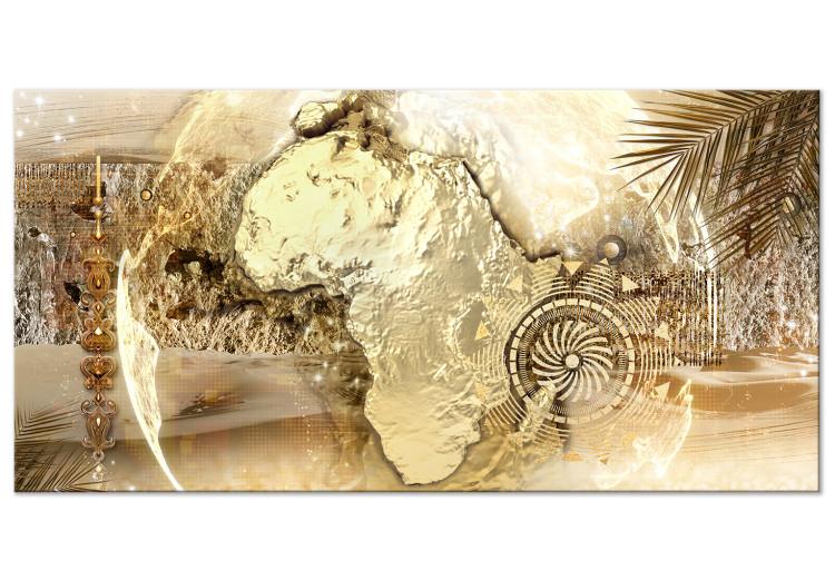 Large Canvas Print Golden Continent II [Large Format]