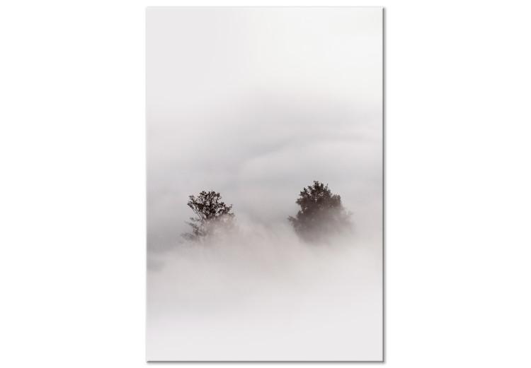 Canvas Print Misty Rustle (1-piece) Vertical - landscape of trees covered in mist