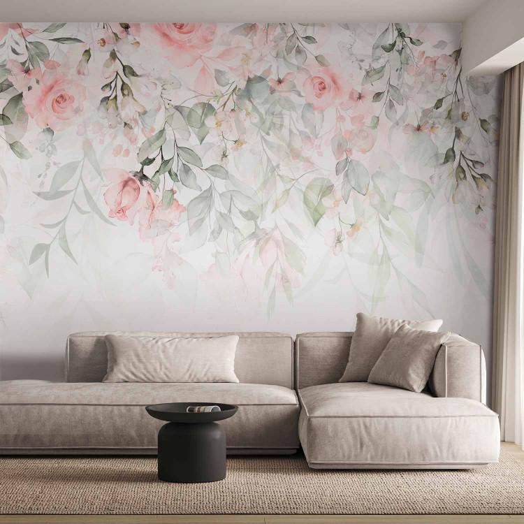 Wall Mural Waterfall of Roses - First Variant