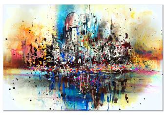 Canvas Holiday Sketch (1-piece) Wide - abstract architecture