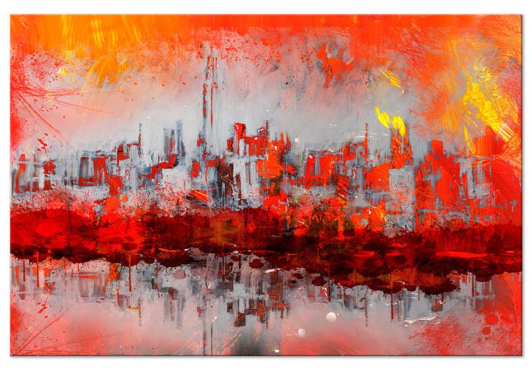 New York Sunset (1-piece) Wide - cityscape abstraction