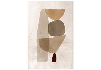 Canvas Border of Balance (1-piece) Vertical - geometric abstraction