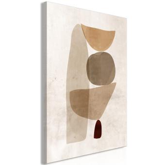 Canvas Border of Balance (1-piece) Vertical - geometric abstraction