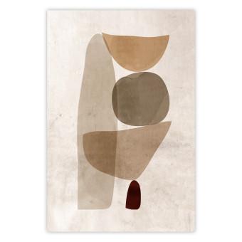 Poster Boundary of Balance - abstract composition with geometric figures