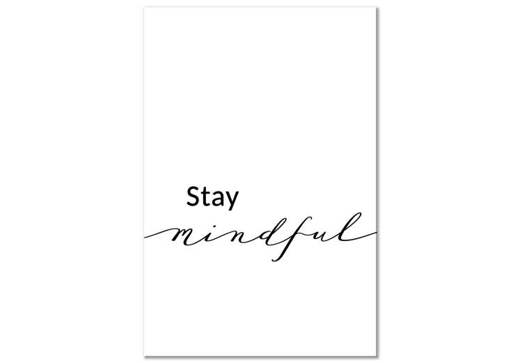 Canvas Print Stay Mindful (1 Part) Vertical