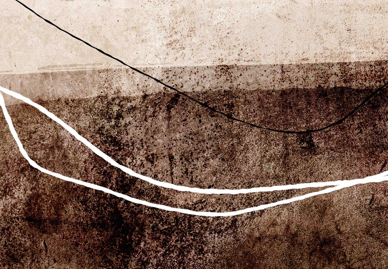Canvas Rotational Motion (1-piece) Vertical - figure line art in a boho motif